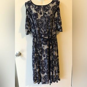 Blue Cold Shoulder Dress Size 18W